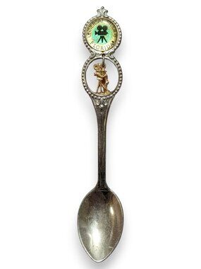 Vintage Travel Metal Silver Tone Universal Studios Florida Charm Spoon 4 1/2 in